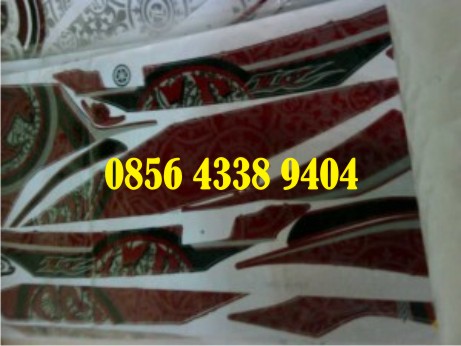 stiker striping new jupiter mx motif batik merah